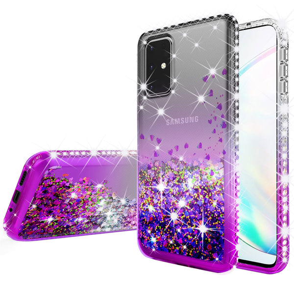 clear liquid phone case for samsung galaxy s20 plus - purple - www.coverlabusa.com
