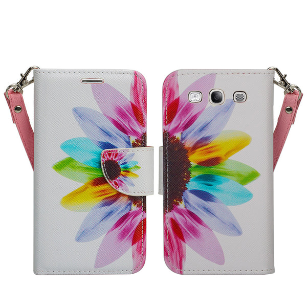 samsung galaxy S3 leather wallet case - vivid sunflower - www.coverlabusa.com