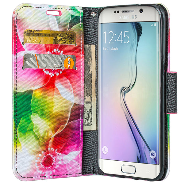 galaxy S7 cover, galaxy S7 wallet case - Flower Pedal - www.coverlabusa.com