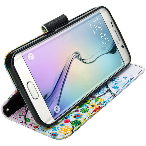 galaxy S7 cover, galaxy S7 wallet case - Glowing Tree - www.coverlabusa.com