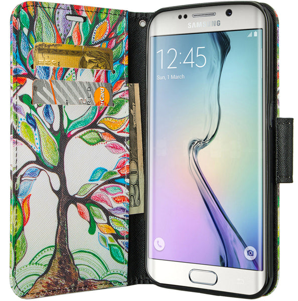 galaxy S7 cover, galaxy S7 wallet case - Colorful Tree - www.coverlabusa.com