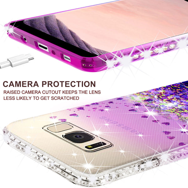 clear liquid phone case for samsung galaxy note 5 - purple - www.coverlabusa.com 