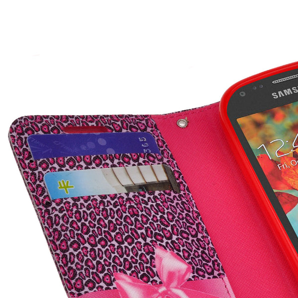 samsung galaxy light leather wallet case - cheetah prints - www.coverlabusa.com