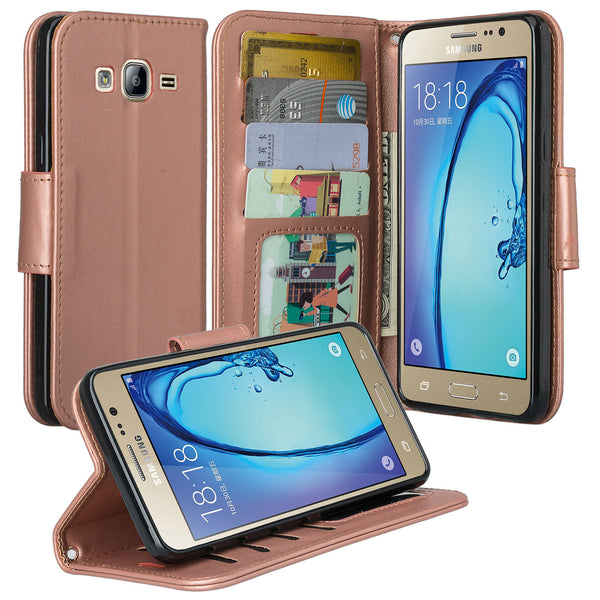 on5 case, galaxy on5 wallet case - rose gold - www.coverlabusa.com