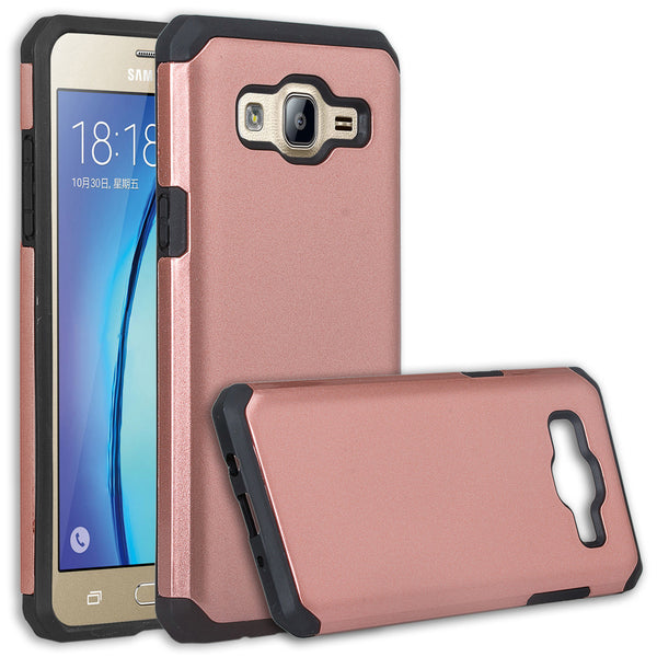 on5 case, galaxy on5 hybrid case - solid rose gold - www.coverlabusa.com
