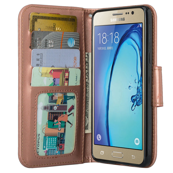 on5 case, galaxy on5 wallet case - rose gold - www.coverlabusa.com