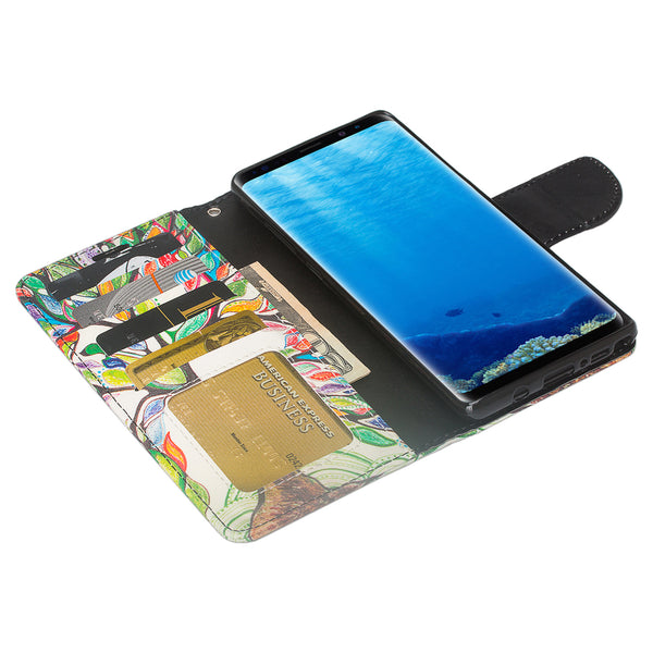 Galaxy Note 8 Wallet Case -vibrant tree - www.coverlabusa.com
