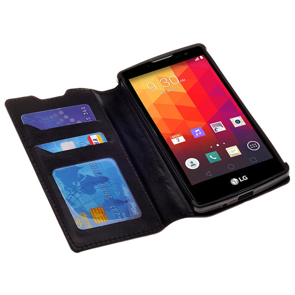 lg volt2 wallet case - black - www.coverlabusa.com