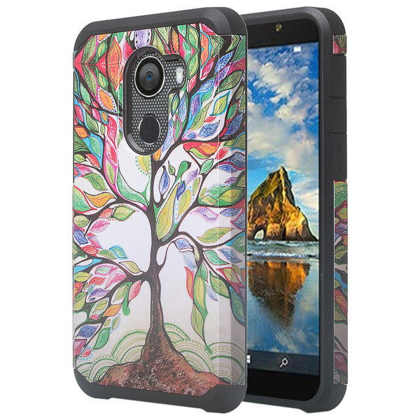 alcatel a30 plus hybrid case - vibrant tree - www.coverlabusa.com