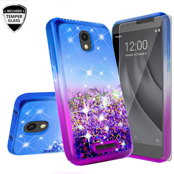glitter phone case for alcatel insight - blue/purple gradient - www.coverlabusa.com