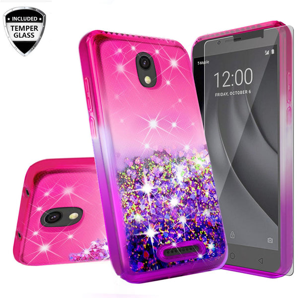 glitter phone case for alcatel insight - hot pink/purple gradient - www.coverlabusa.com