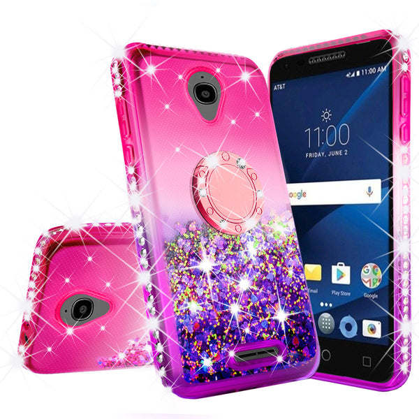 glitter ring phone case for alcatel verso - pink gradient - www.coverlabusa.com 