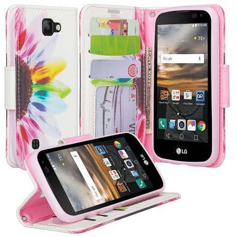 LG Optimus Zone 3 Cases | LG K4 Cases | LG Spree Cases | LG Rebel leather wallet case - vivid sunflower - www.coverlabusa.com 