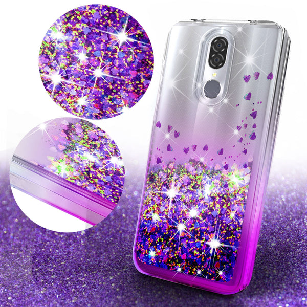 clear liquid phone case for nokia 3.1 plus - purple - www.coverlabusa.com