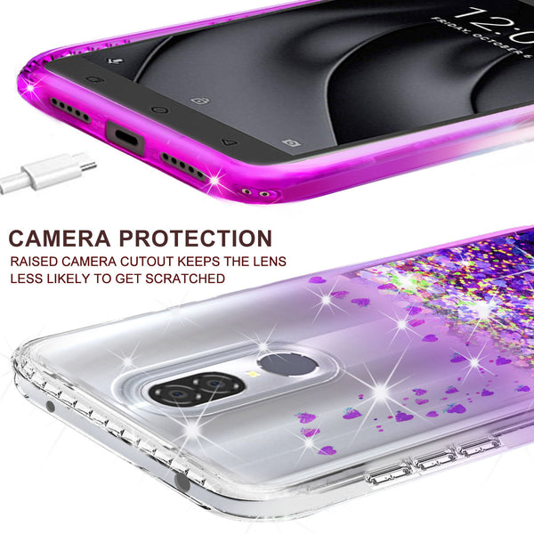 clear liquid phone case for coolpad legacy - purple - www.coverlabusa.com