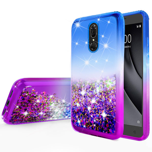 glitter phone case for coolpad legacy - blue/purple gradient - www.coverlabusa.com