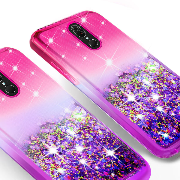 glitter phone case for coolpad legacy - hot pink/purple gradient - www.coverlabusa.com