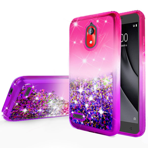 glitter phone case for coolpad legacy go - hot pink/purple gradient - www.coverlabusa.com