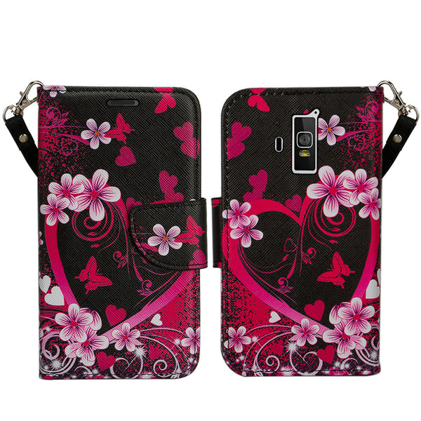 coolpad rogue wallet case - heart butterflies - www.coverlabusa.com
