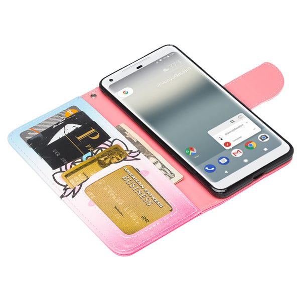 Google Pixel 2 XL Wallet Case - White Unicorn - www.coverlabusa.com