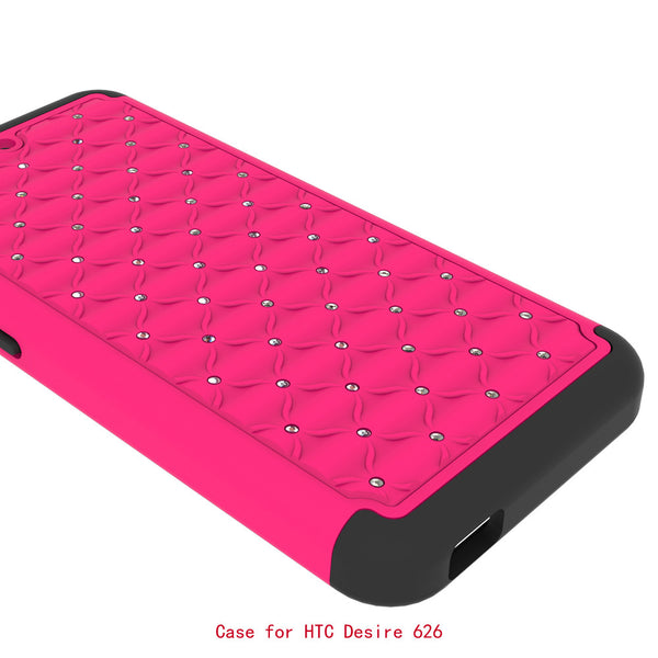 HTC Desire 626 Case - Hot Pink/Black - www.coverlabusa.com