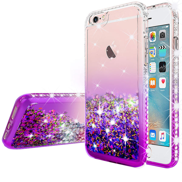 clear liquid phone case for apple iphone 7 - purple - www.coverlabusa.com 