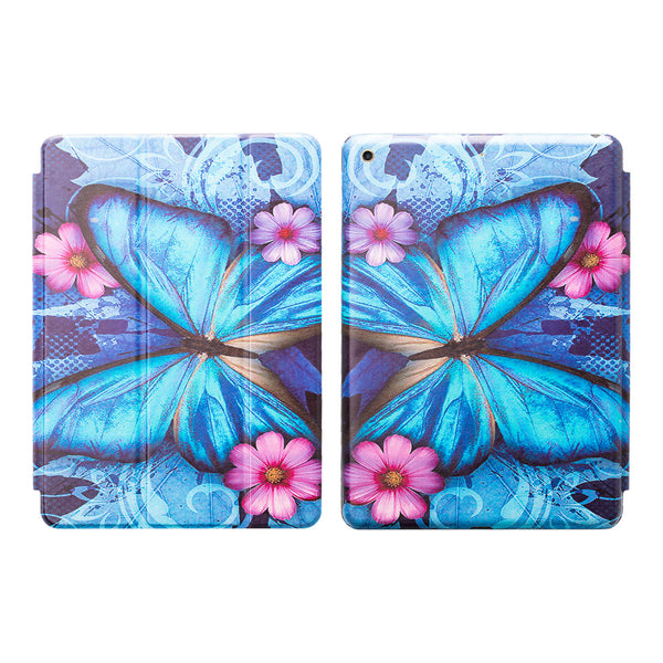 Apple iPad 9.7-inch Wallet Case - Blue Butterfly - www.coverlabusa.com