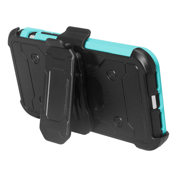 Apple Iphone X, iPhone 10 holster case - teal - www.coverlabusa.com