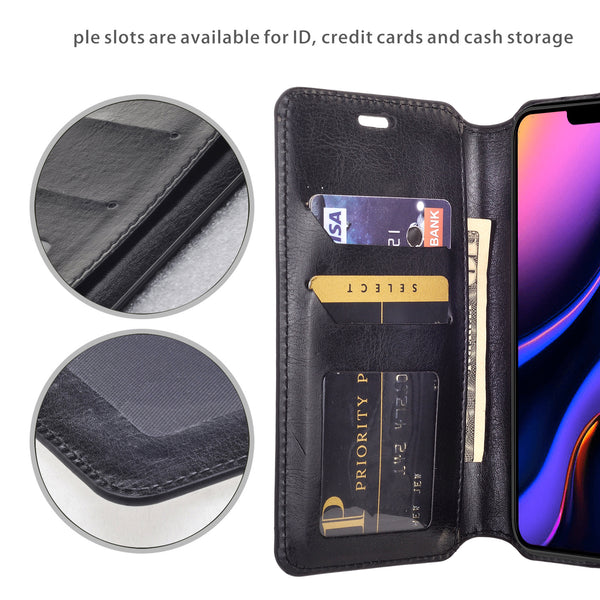 apple iphone 11 pro wallet case - black - www.coverlabusa.com
