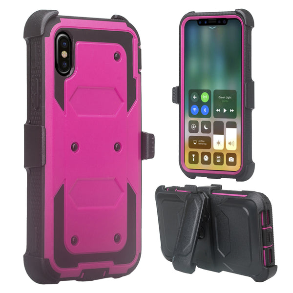 Apple iPhone 11 heavy duty holster case - purple - www.coverlabusa.com