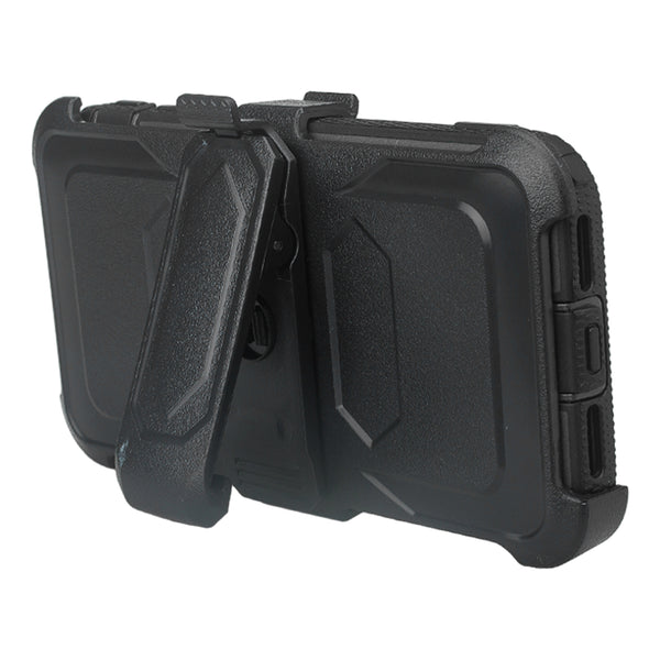 Apple iPhone XS Max heavy duty holster case - black - www.coverlabusa.com