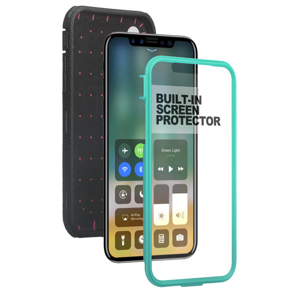 Apple iPhone XR heavy duty holster case - teal - www.coverlabusa.com