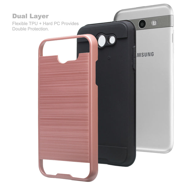 Samsung Galaxy j3 Emerge J3 2017 case - brush pink - www.coverlabusa.com