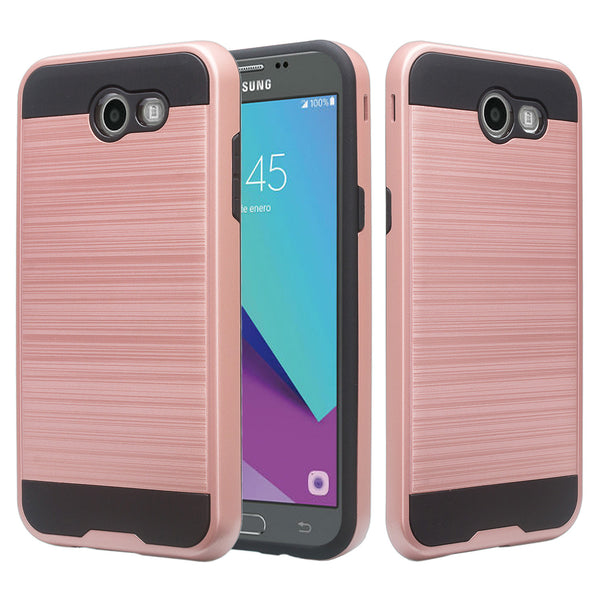 Samsung Galaxy j3 Emerge J3 2017 case - brush pink - www.coverlabusa.com