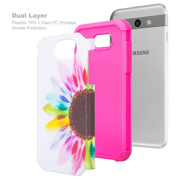 samsung galaxy J3 emerge hybrid case - vivid sunflower - www.coverlabusa.com