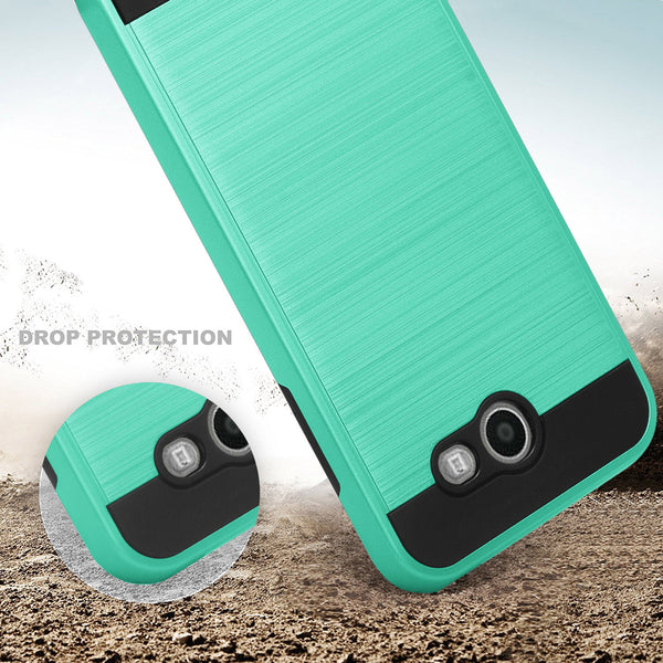 Samsung Galaxy j3 Emerge J3 2017 case - brush teal - www.coverlabusa.com