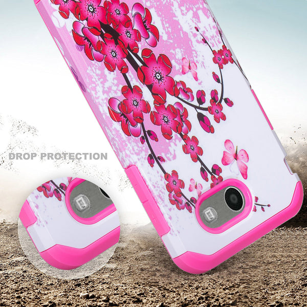 samsung galaxy J3 emerge hybrid case - cherry blossom - www.coverlabusa.com