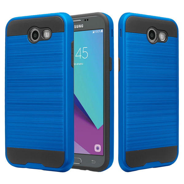 Samsung Galaxy j3 Emerge J3 2017 case - brush blue - www.coverlabusa.com
