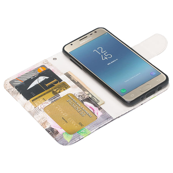 Samsung Galaxy J7 (2018) leather wallet case - paris - www.coverlabusa.com