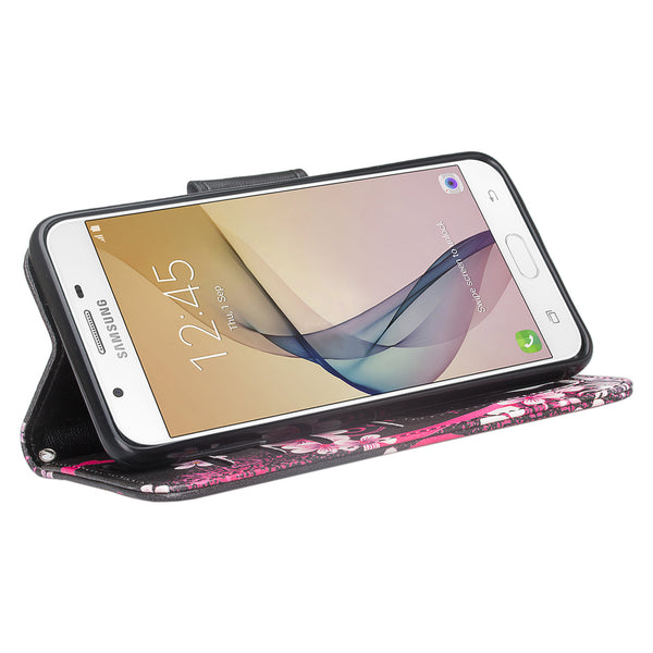 galaxy j7 prime wallet case - heart butterflies - www.coverlabusa.com