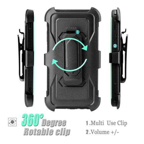 LG ARISTO holster case with screen protector - teal - www.coverlabusa.com