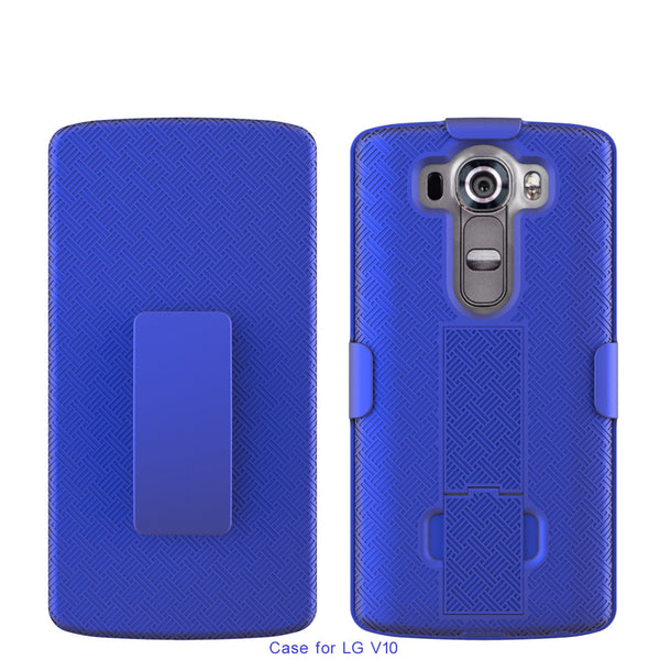 LG V10 Case Holster Shell Combo - Blue - www.coverlabusa.com