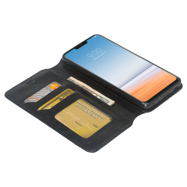 LG G7 ThinQ Wallet Case - black - www.coverlabusa.com