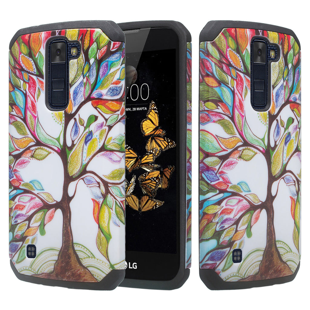LG K8, Escape 3 Case, Protective Hybrid, Colorful Tree -  WWW.COVERLABUSA.COM