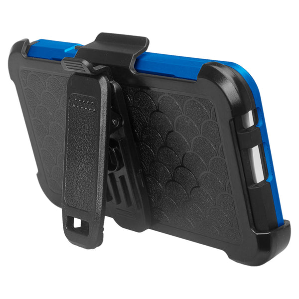 LG K20 V, K20 Plus Hybrid Holster Case - Blue - www.coverlabusa.com