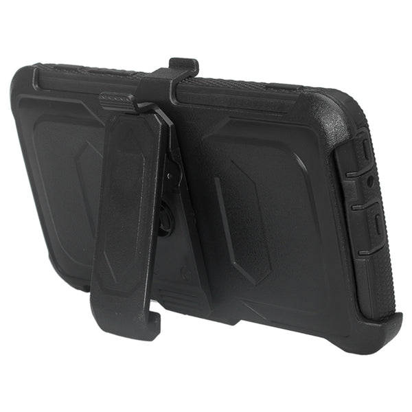 LG Stylo 3 heavy duty holster case - black - www.coverlabusa.com