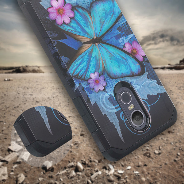 coolpad legacy hybrid case - blue butterfly - www.coverlabusa.com