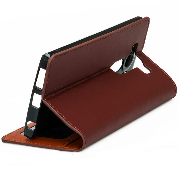 LG V10 real leather wallet case - Brown - www.coverlabusa.com