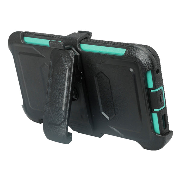 lg v30 heavy duty holster case - teal - www.coverlabusa.com