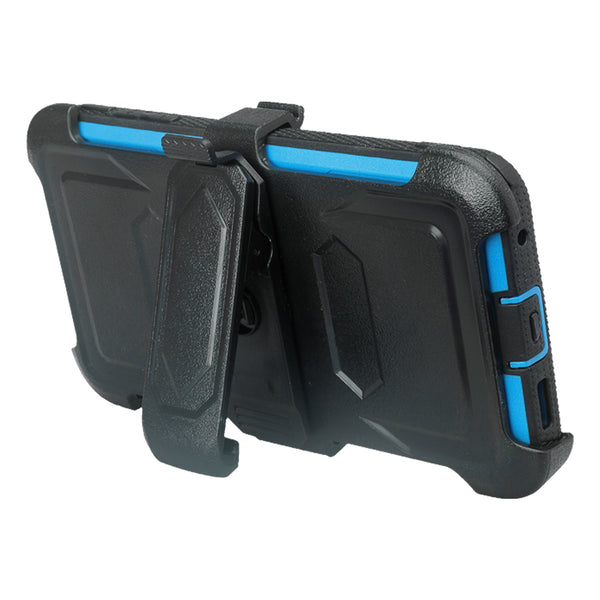 lg v30 heavy duty holster case - blue - www.coverlabusa.com